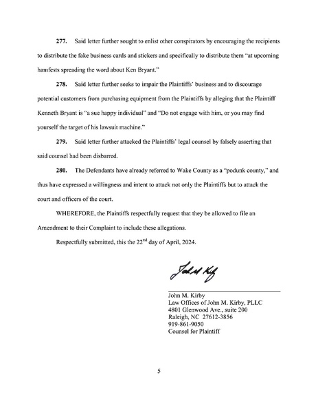 File:2024-04-22 PLAINTIFFS' SECOND MOTION FOR LEAVE TO FILE SUPPLEMENTAL PLEADING.pdf
