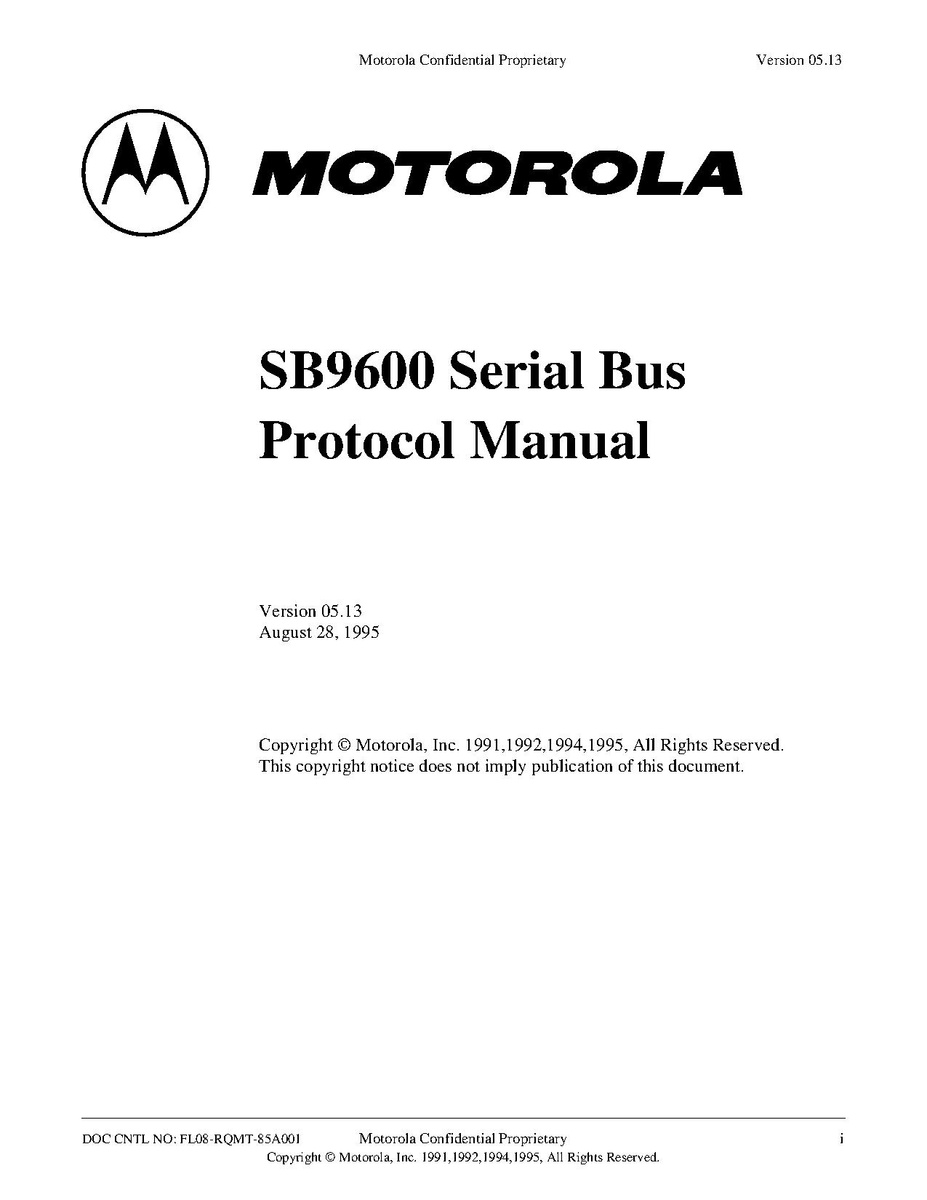 FileSB9600 Serial Bus Protocol Manual by Motorola.pdf W9CR