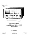 R2001D Communications System Analyzer Maintenance Manual 68P81069A63-A High Quality PDF.pdf