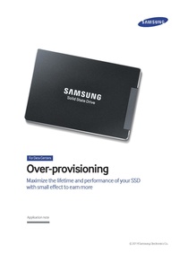 Samsung SSD 845DC 04 Over-provisioning